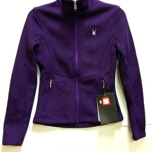 Spyder Core Sweater Jacket - Purple - Full Zip Midweight
